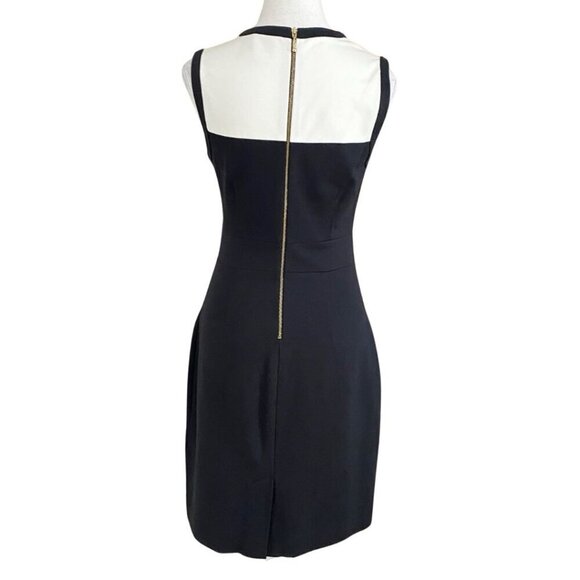 KATE SPADE JANELLE BLACK WHITE COLORBLOCK SLEEVELESS BODYCON DRESS - 2 - Picture 3 of 10